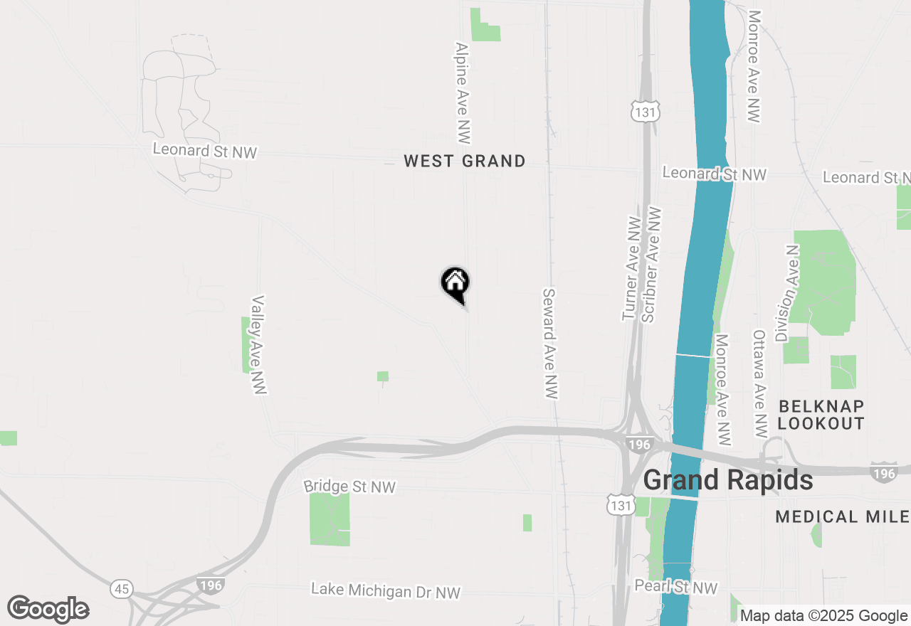 Map of 816 8th Street Nw, Grand Rapids, MI 49504