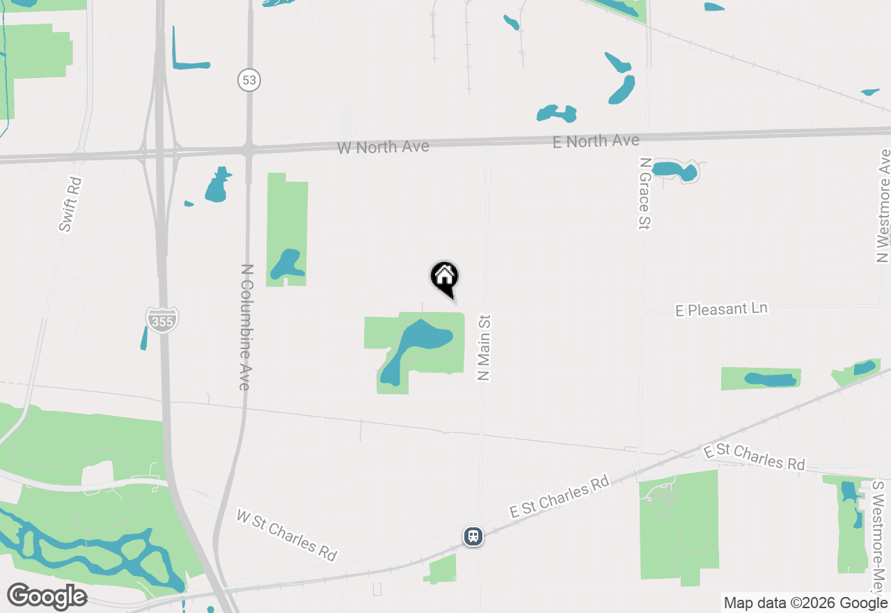 Map of 51 W Crystal Avenue, Lombard, IL 60148