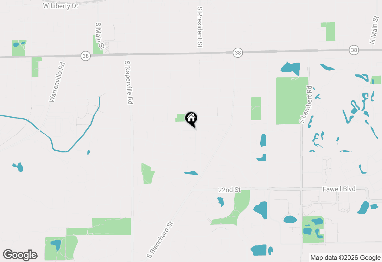 Map of 880 Johnstown Lane #B, Wheaton, IL 60189