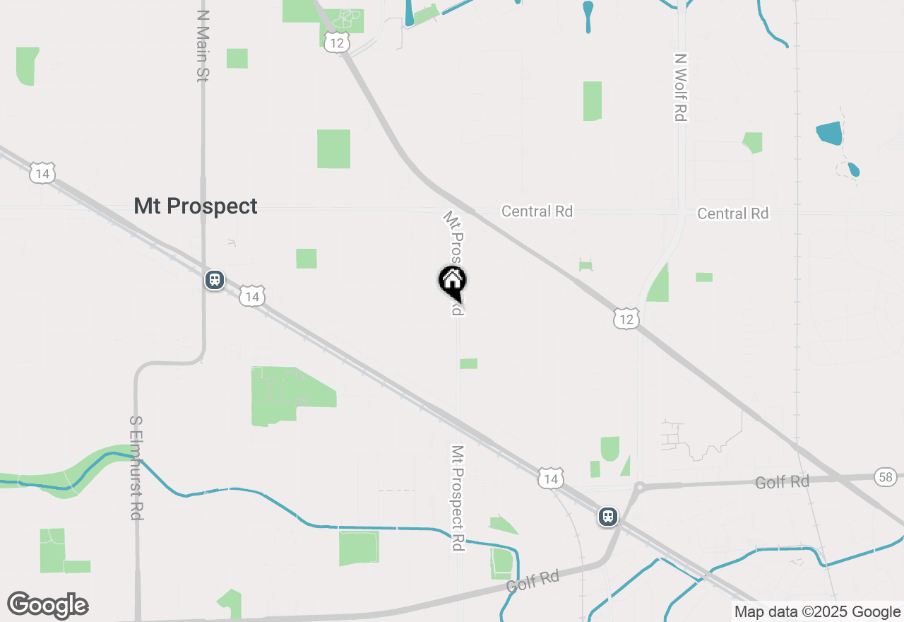 Map of 214 S Mount Prospect Road, Mount Prospect, IL 60056