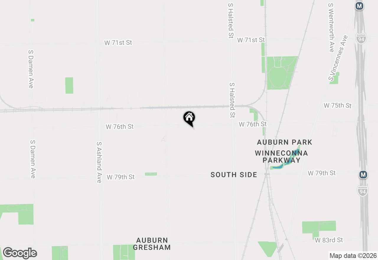 Map of 7614 S Carpenter Street, Chicago, IL 60620