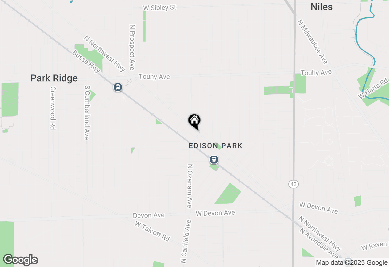 Map of 6852 N Northwest Highway #2B, Chicago, IL 60631