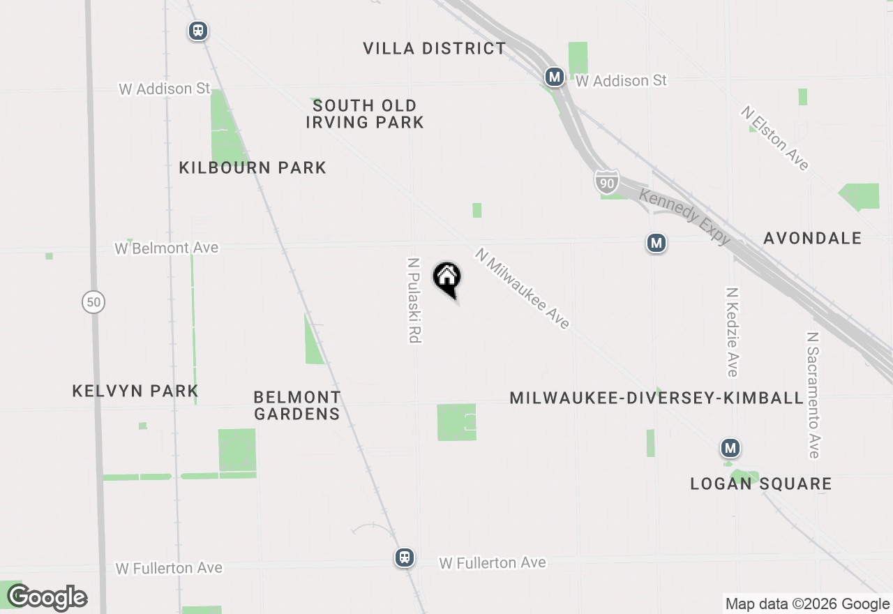 Map of 3041 N Davlin Court, Chicago, IL 60618