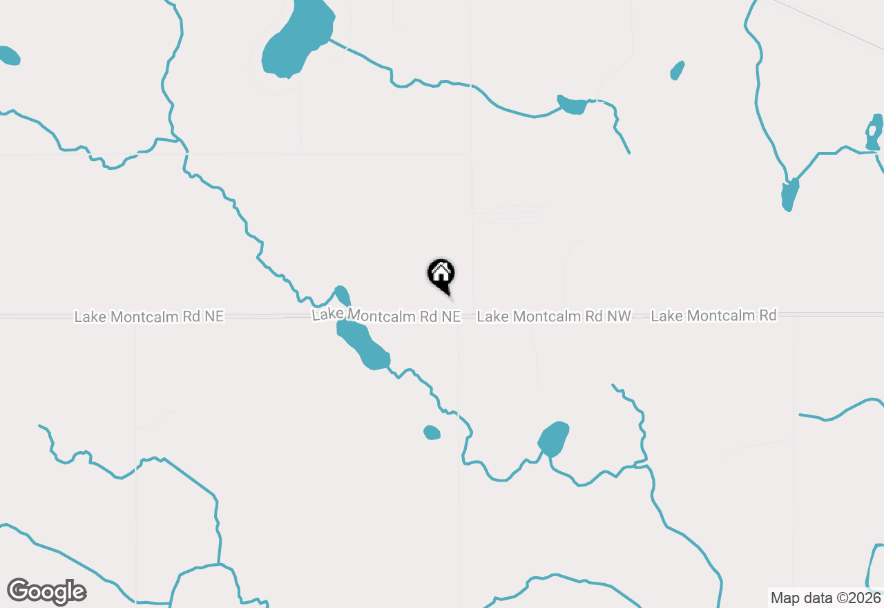 Map of 10911 E Lake Montcalm Rd, Riverdale, MI 48877