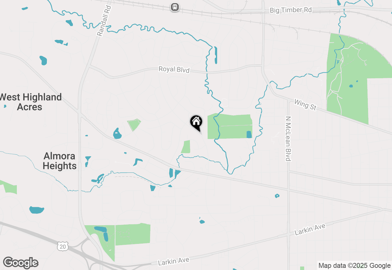 Map of 520 N Lyle Avenue, Elgin, IL 60123