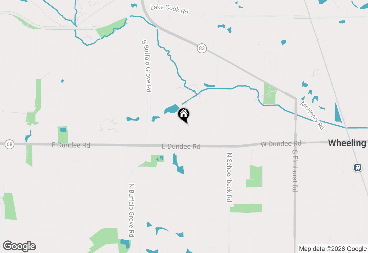 Map of 1506 Canbury Court #2A, Wheeling, IL 60090