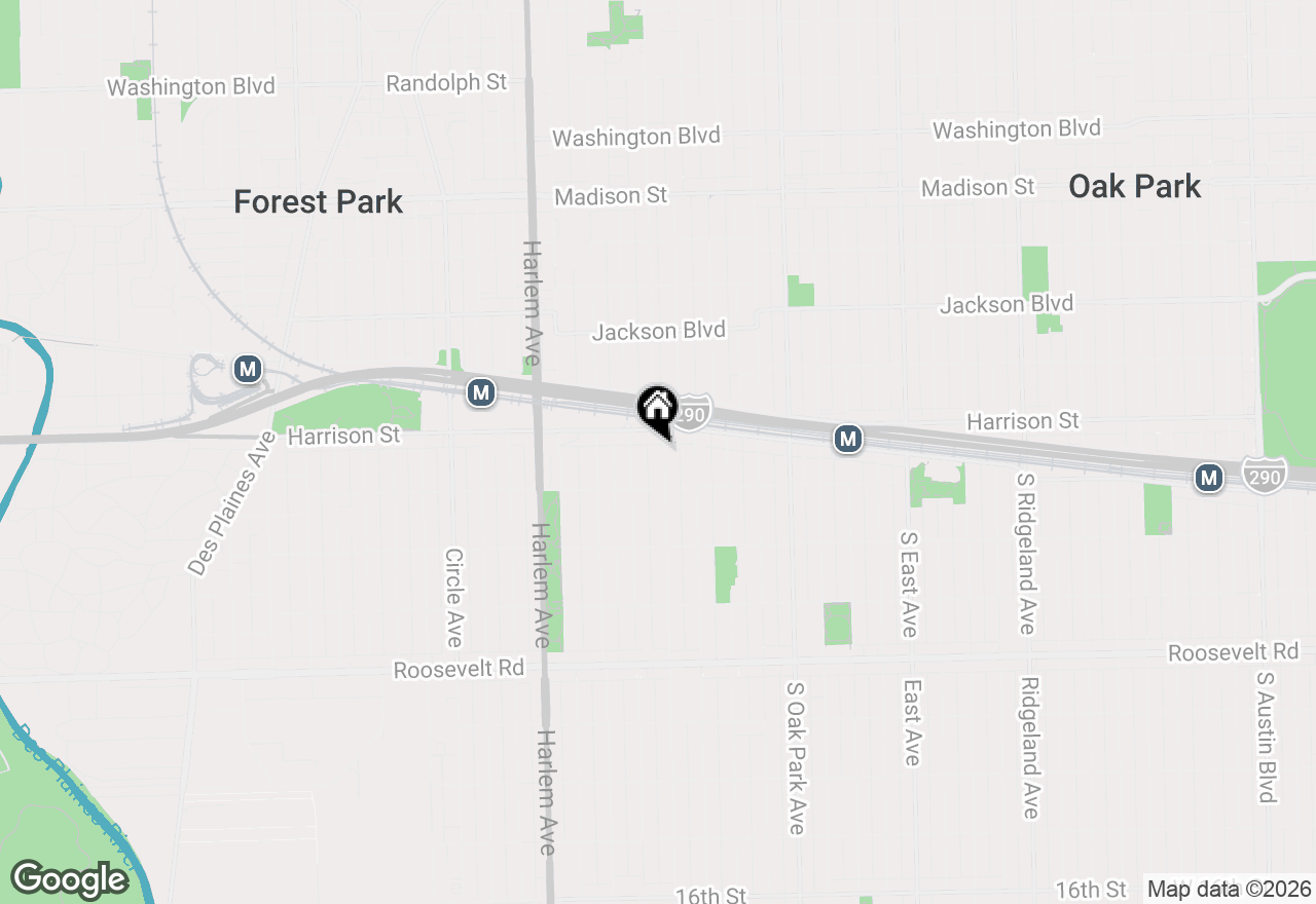 Map of 917 Home Avenue, Oak Park, IL 60304