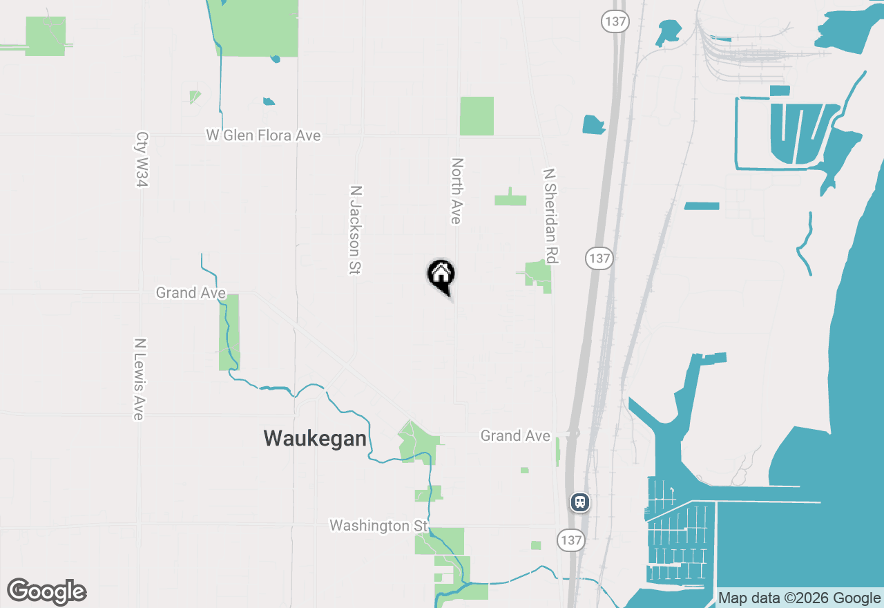 Map of 520 4th Street, Waukegan, IL 60085
