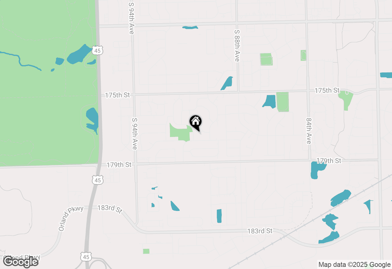 Map of 17719 Oakwood Drive, Tinley Park, IL 60487