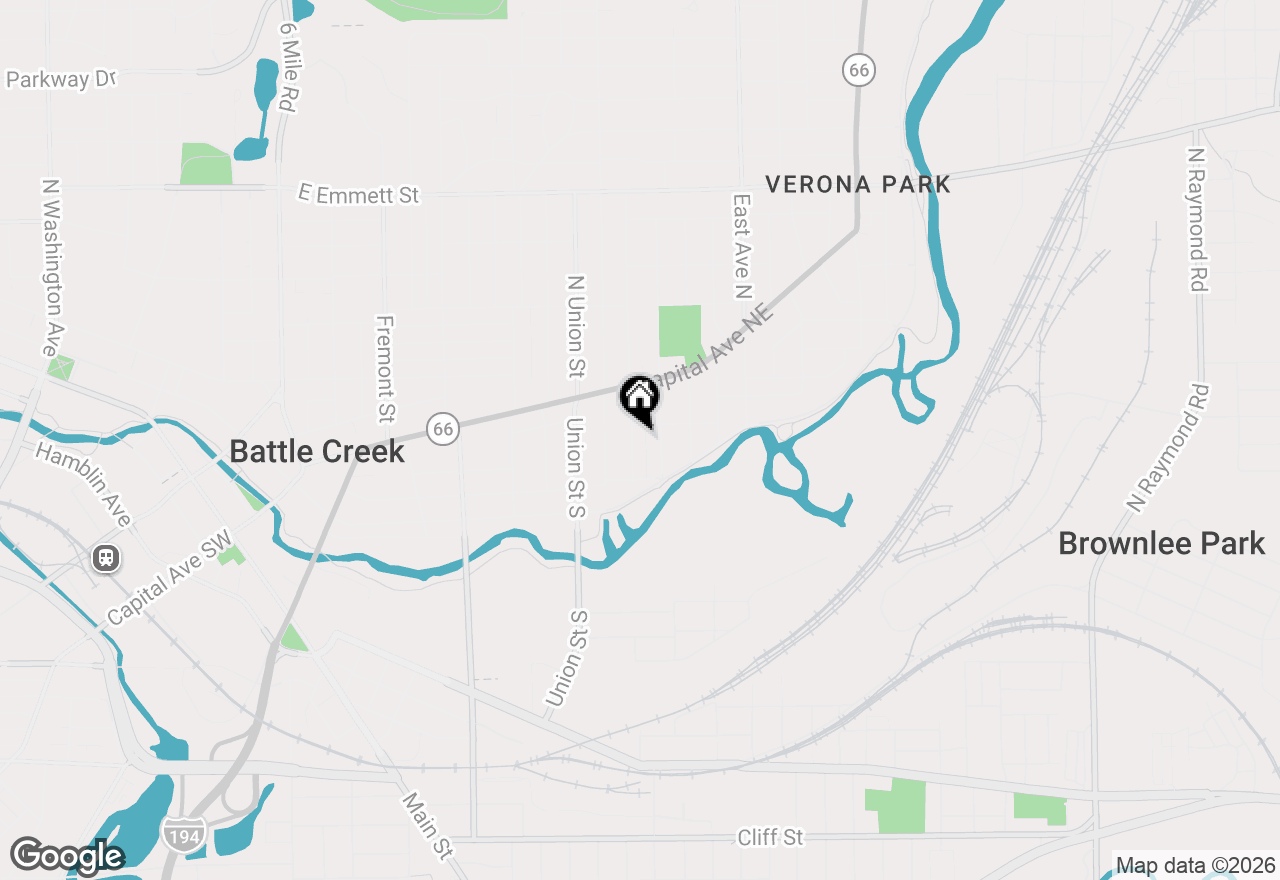 Map of 53 S Wabash Avenue, Battle Creek, MI 49017