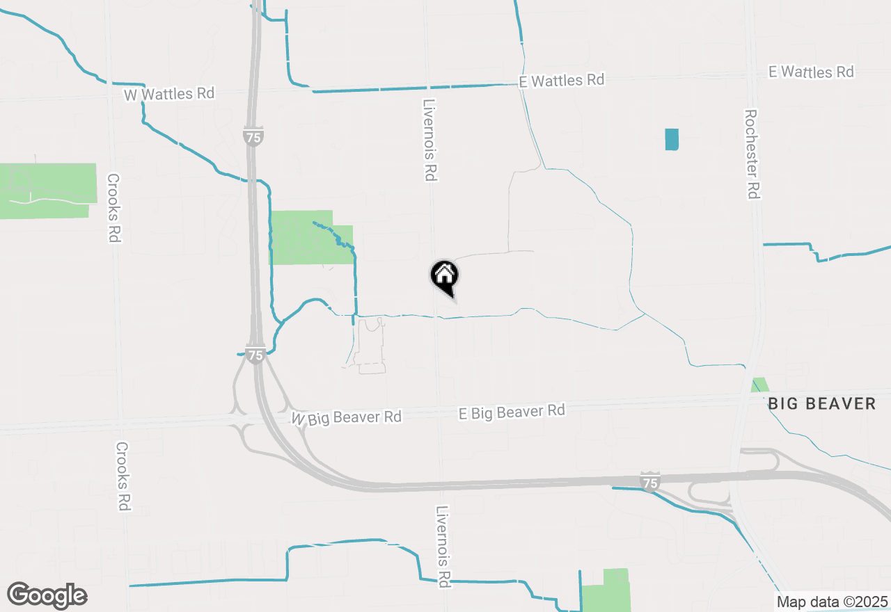 Map of 53 South Trail Court, Troy, MI 48083