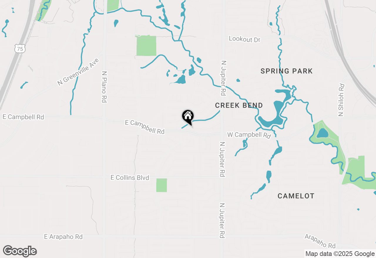 Map of 2001 Portsmouth Drive, Richardson, TX 75082