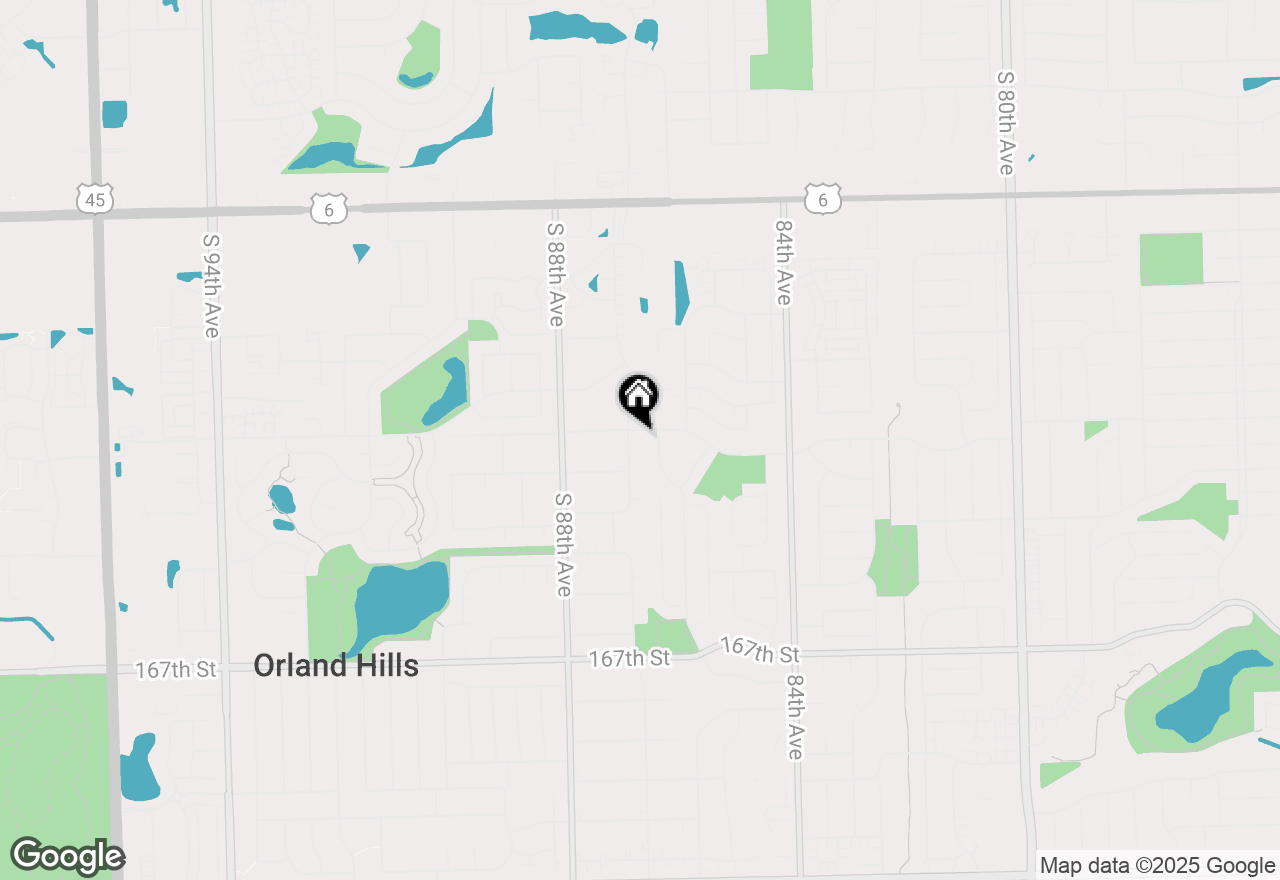 Map of 16301 Sherwood Drive, Orland Park, IL 60462