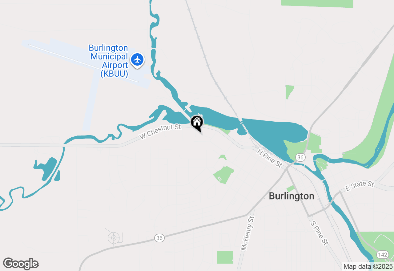 Map of 540 Storle Ave, Burlington, WI 53105