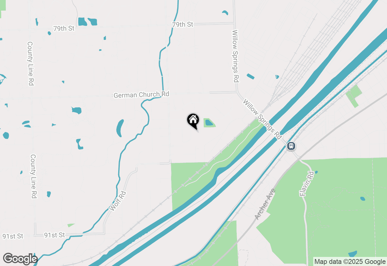 Map of 8518 Candlelight Drive W, Willow Springs, IL 60480