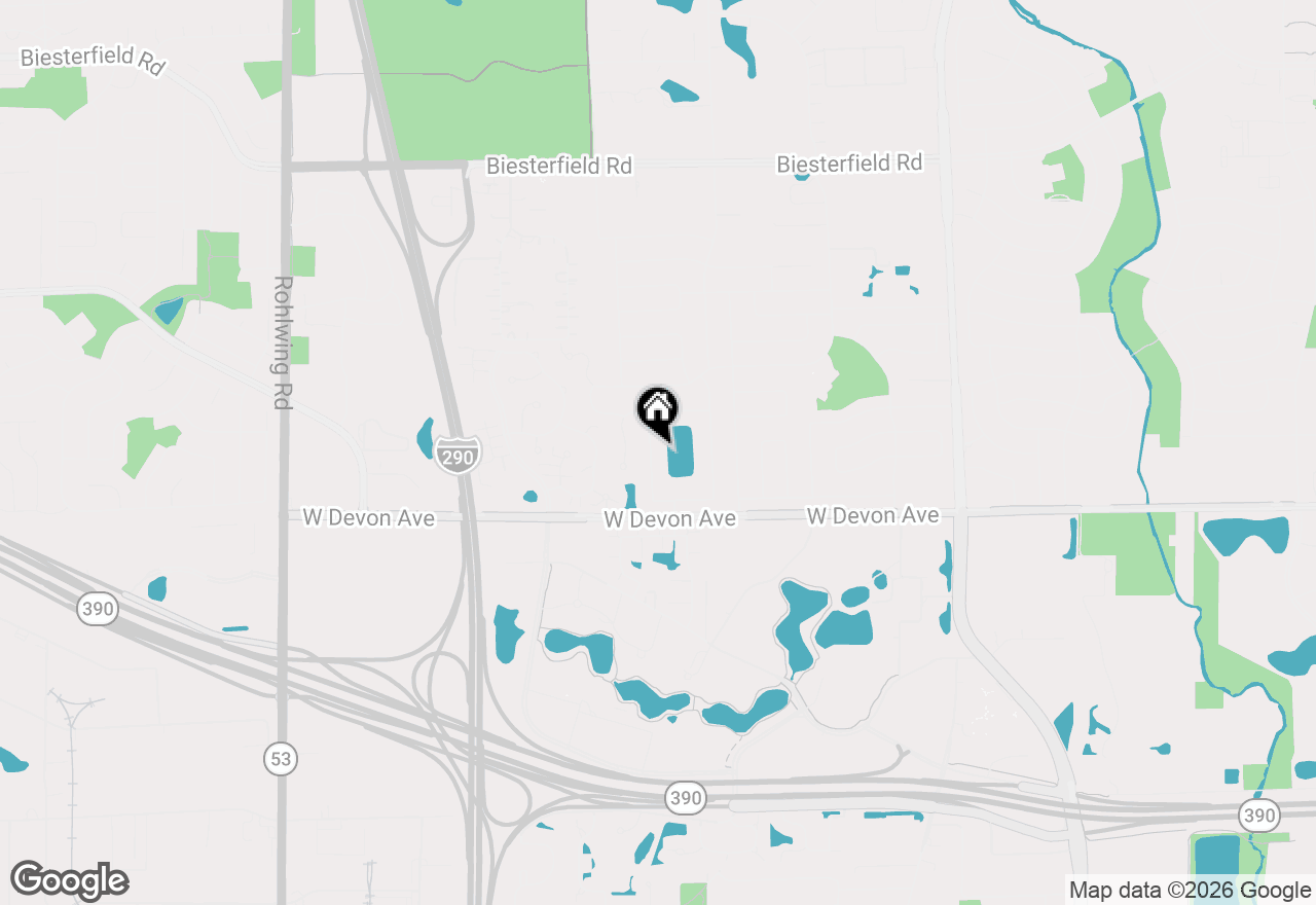 Map of 1245 Biscayne Drive, Elk Grove Village, IL 60007