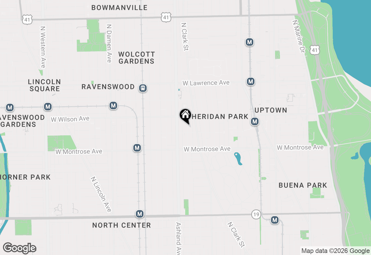 Map of 4516 N Greenview Avenue #2, Chicago, IL 60640