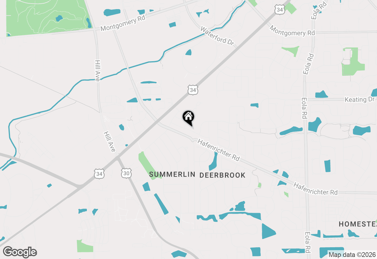 Map of (Address confidential), Aurora, Illinois 60503