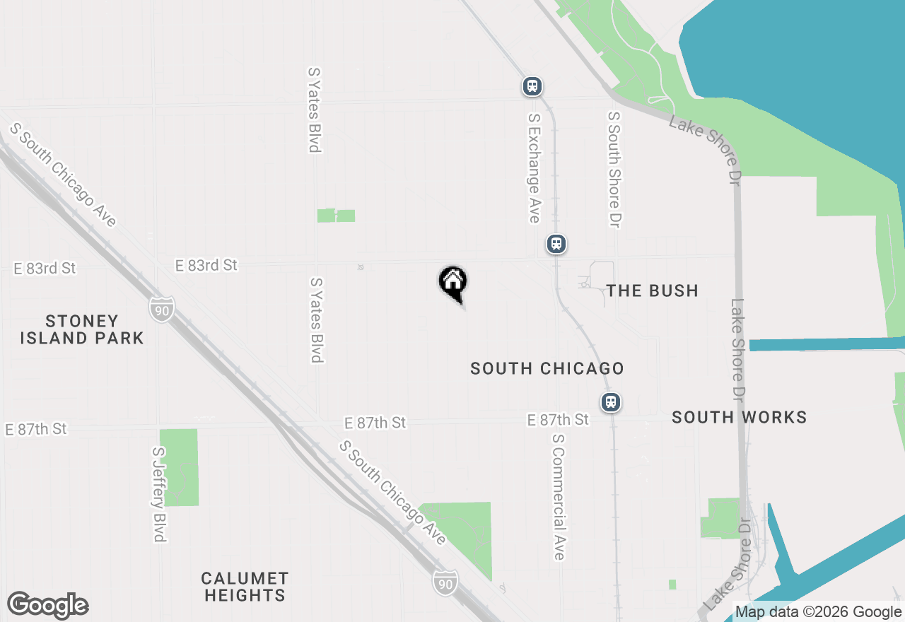 Map of 8412 S Manistee Avenue, Chicago, IL 60617