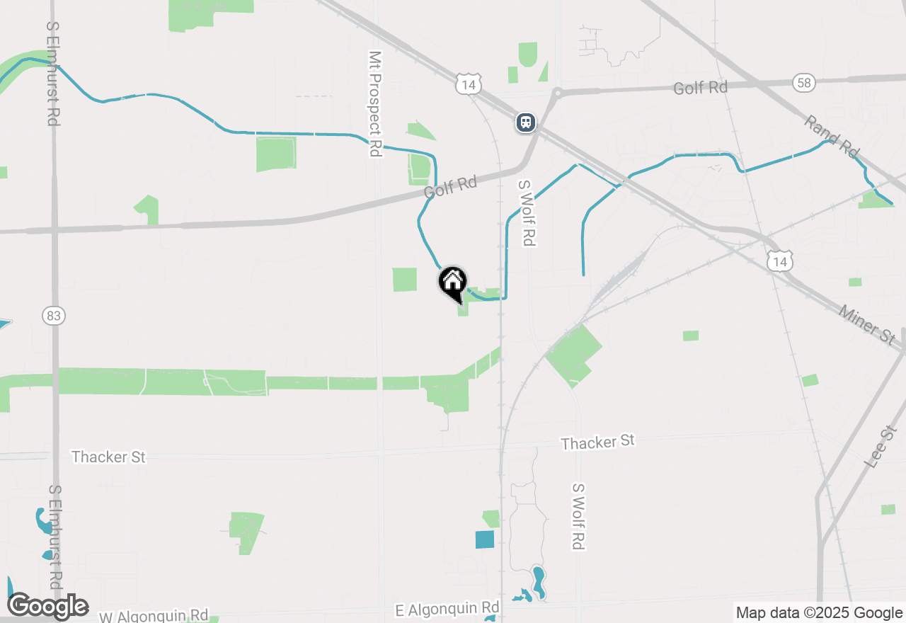 Map of 190 E Bradley Street, Des Plaines, IL 60016