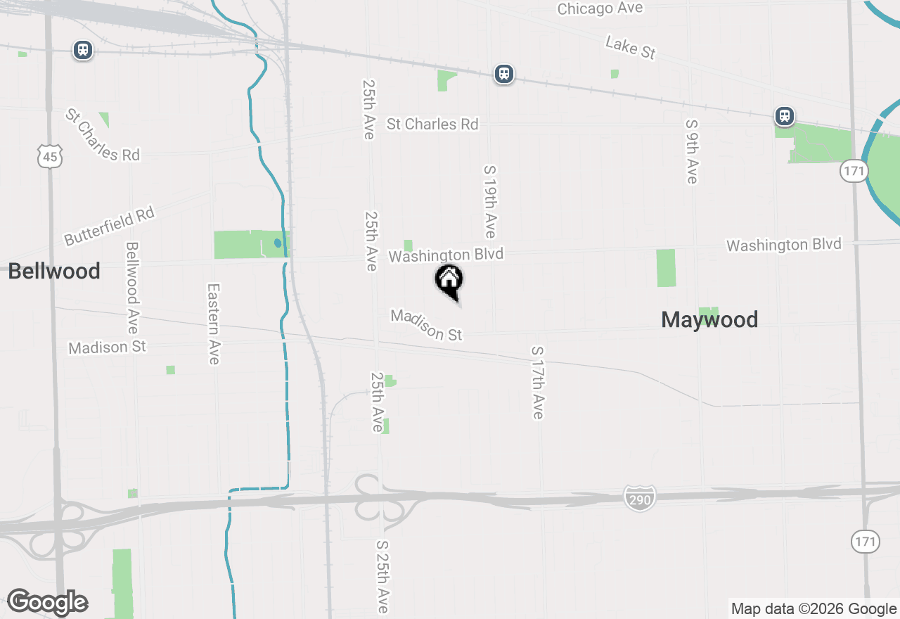 Map of (Address confidential), Maywood, Illinois 60153