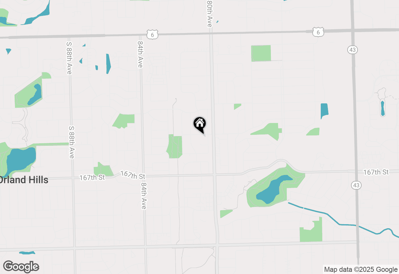 Map of 8031 Nottingham Road, Tinley Park, IL 60477