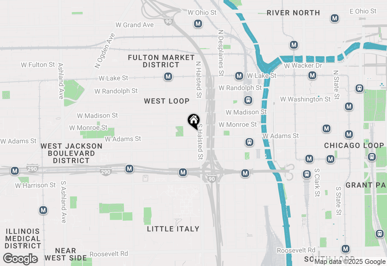 Map of 125 S Green Street #903A, Chicago, IL 60607