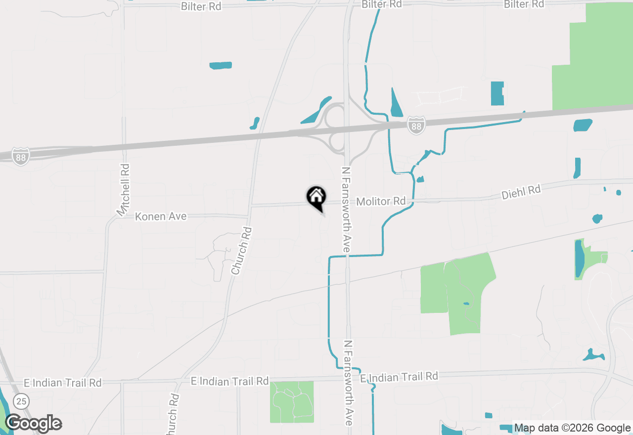 Map of 1750 N Marywood Avenue #305, Aurora, IL 60505