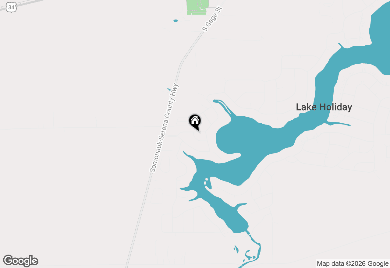 Map of 332 Mary Ann Drive, Lake Holiday, IL 60552