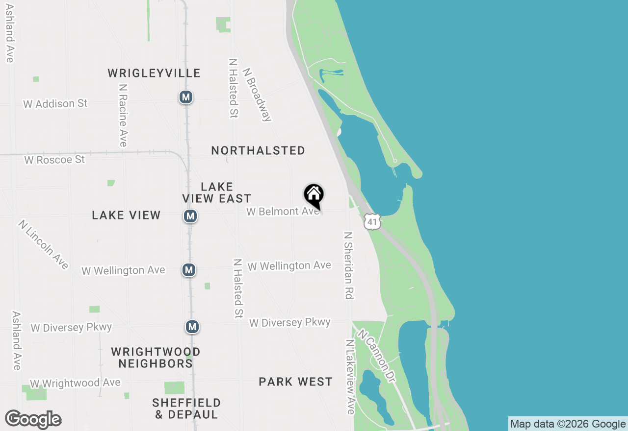 Map of 511 W Belmont Avenue #3, Chicago, IL 60657