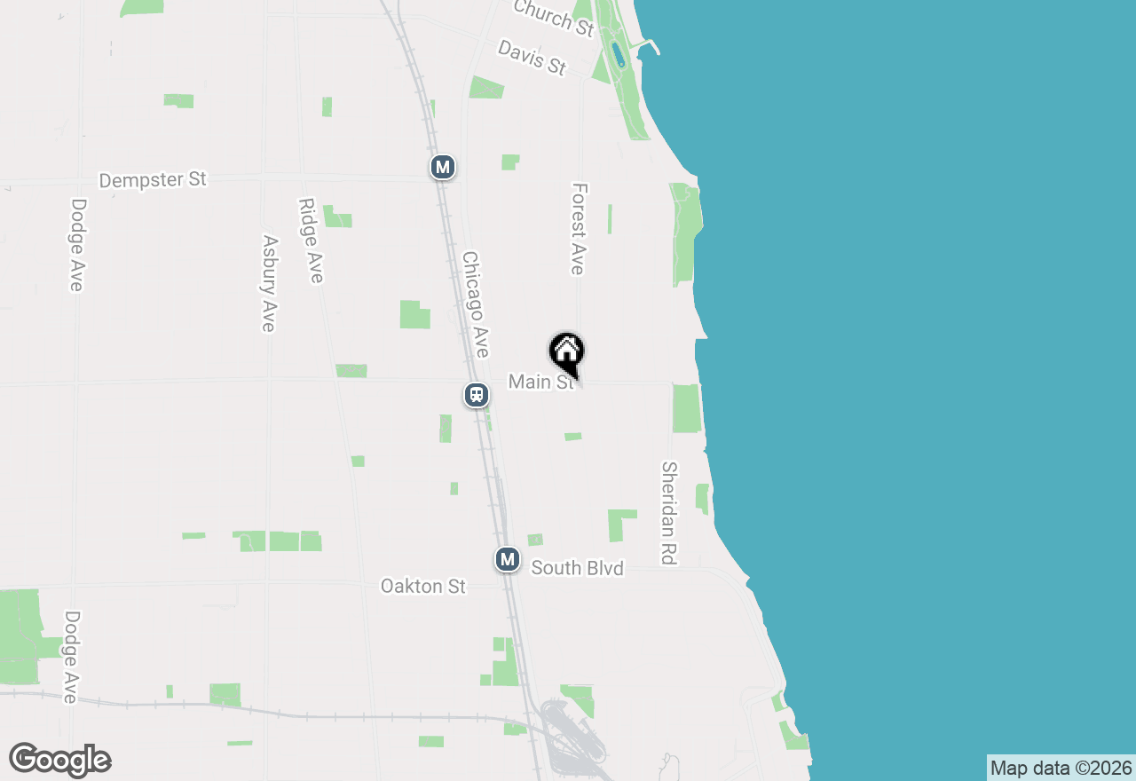 Map of 837 Judson Avenue #2, Evanston, IL 60202