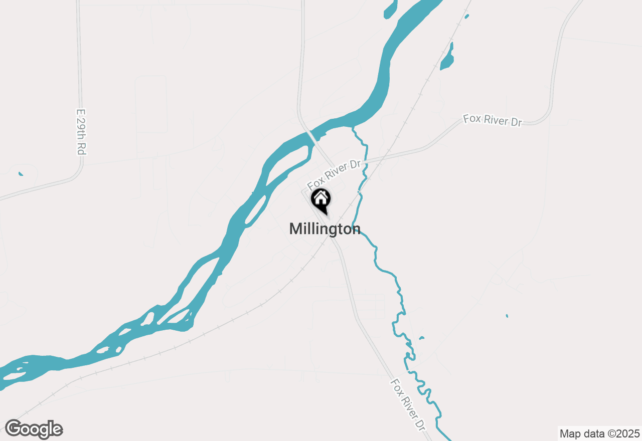 Map of 102 S Church Street, Millington, IL 60537