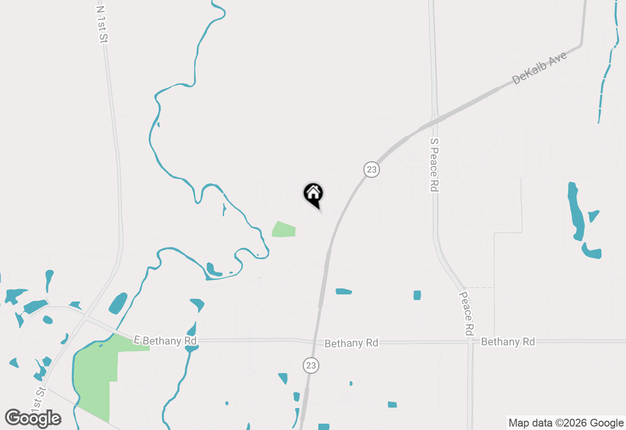 Map of 1622 Oak Lane #2, Sycamore, IL 60178