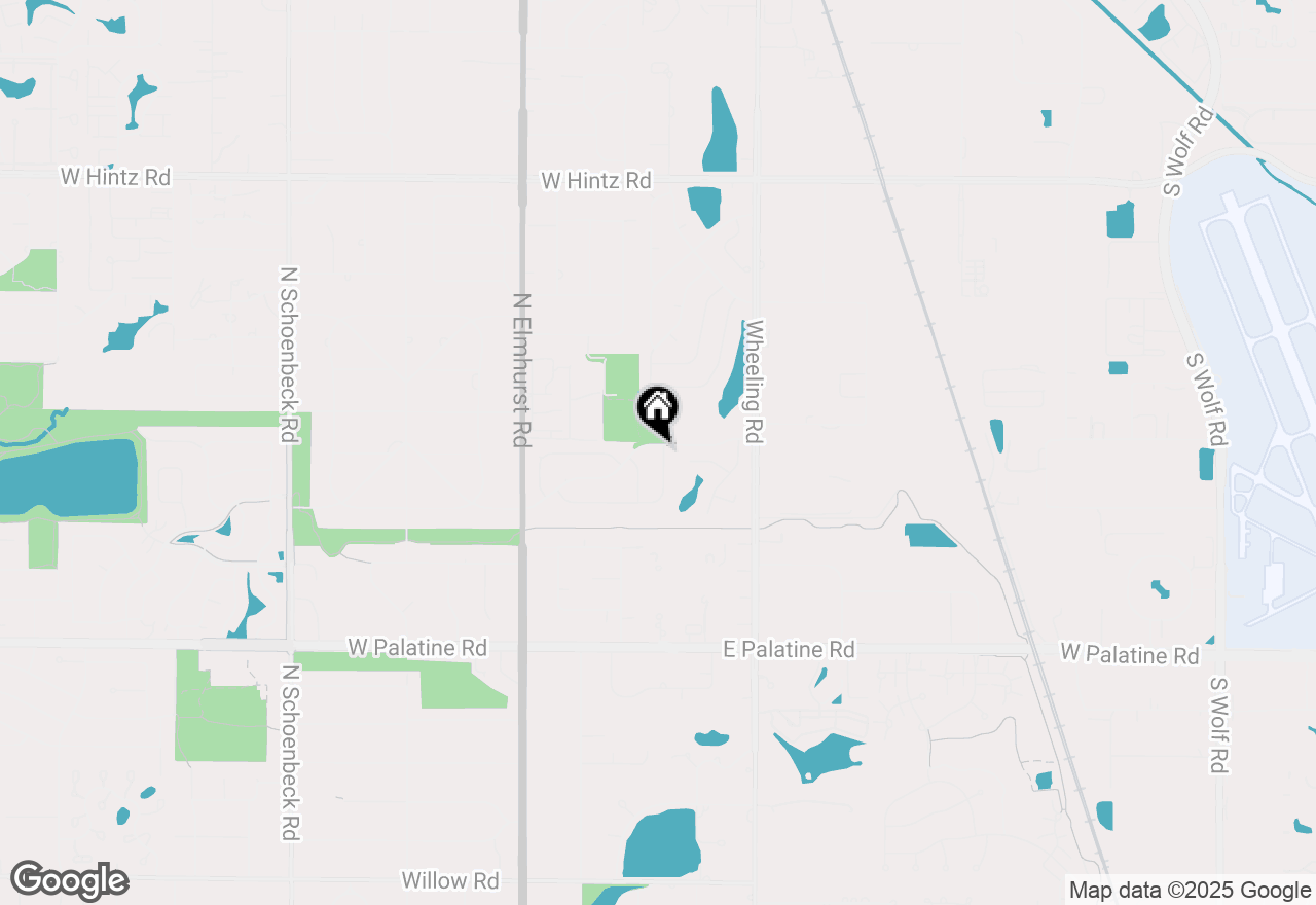 Map of 1270 S Paddock Drive, Wheeling, IL 60090