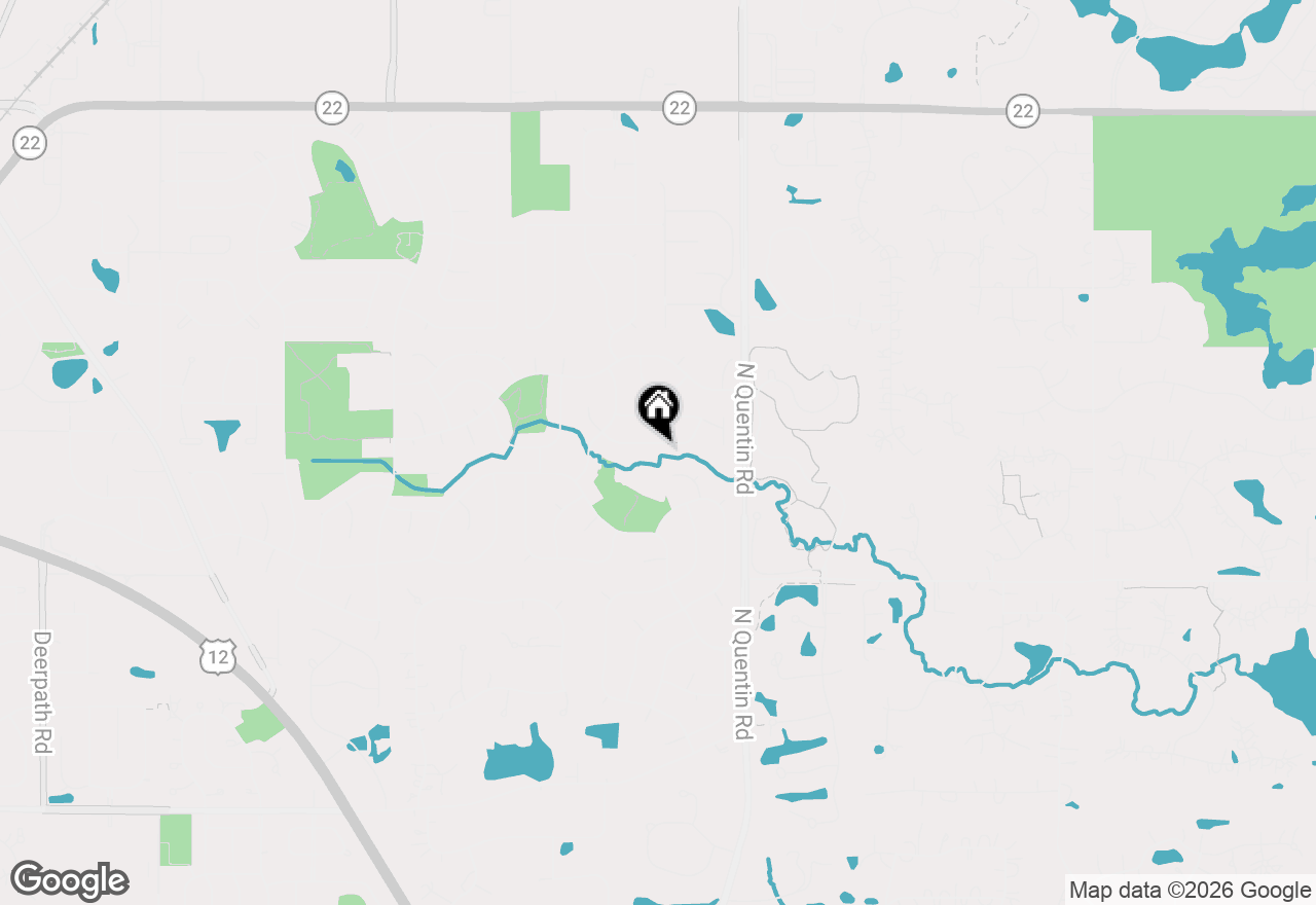 Map of 1241 Eric Lane, Lake Zurich, IL 60047