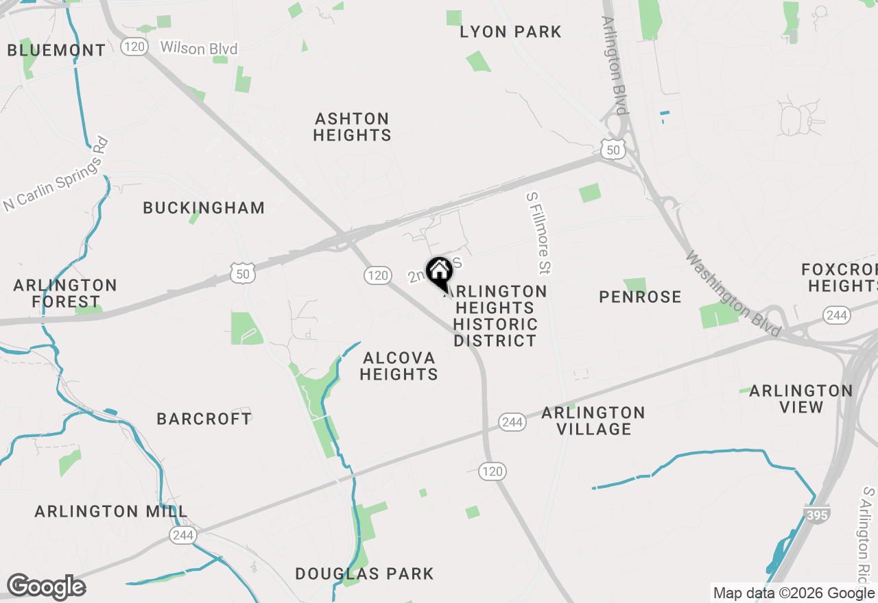 Map of 3351 5th Street S, Arlington, VA 22204