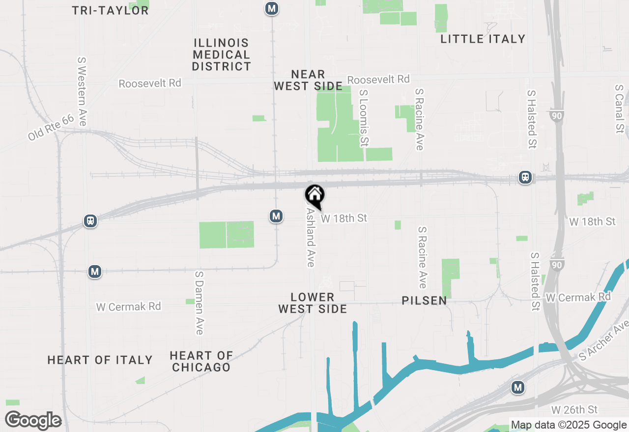 Map of 1723 S Ashland Avenue, Chicago, IL 60608