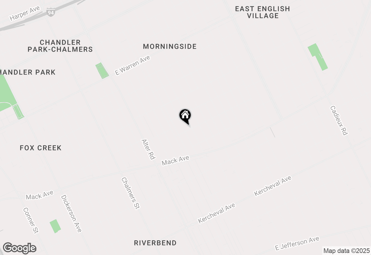 Map of 3918 Nottingham Road, Detroit, MI 48224