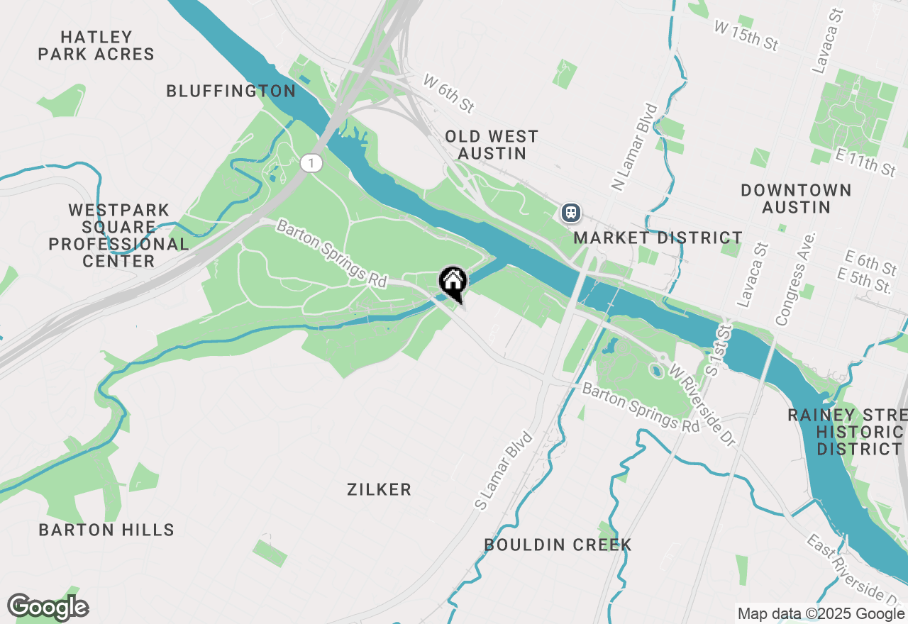 Map of 1900 Barton Springs Rd #5001, Austin, TX 78704