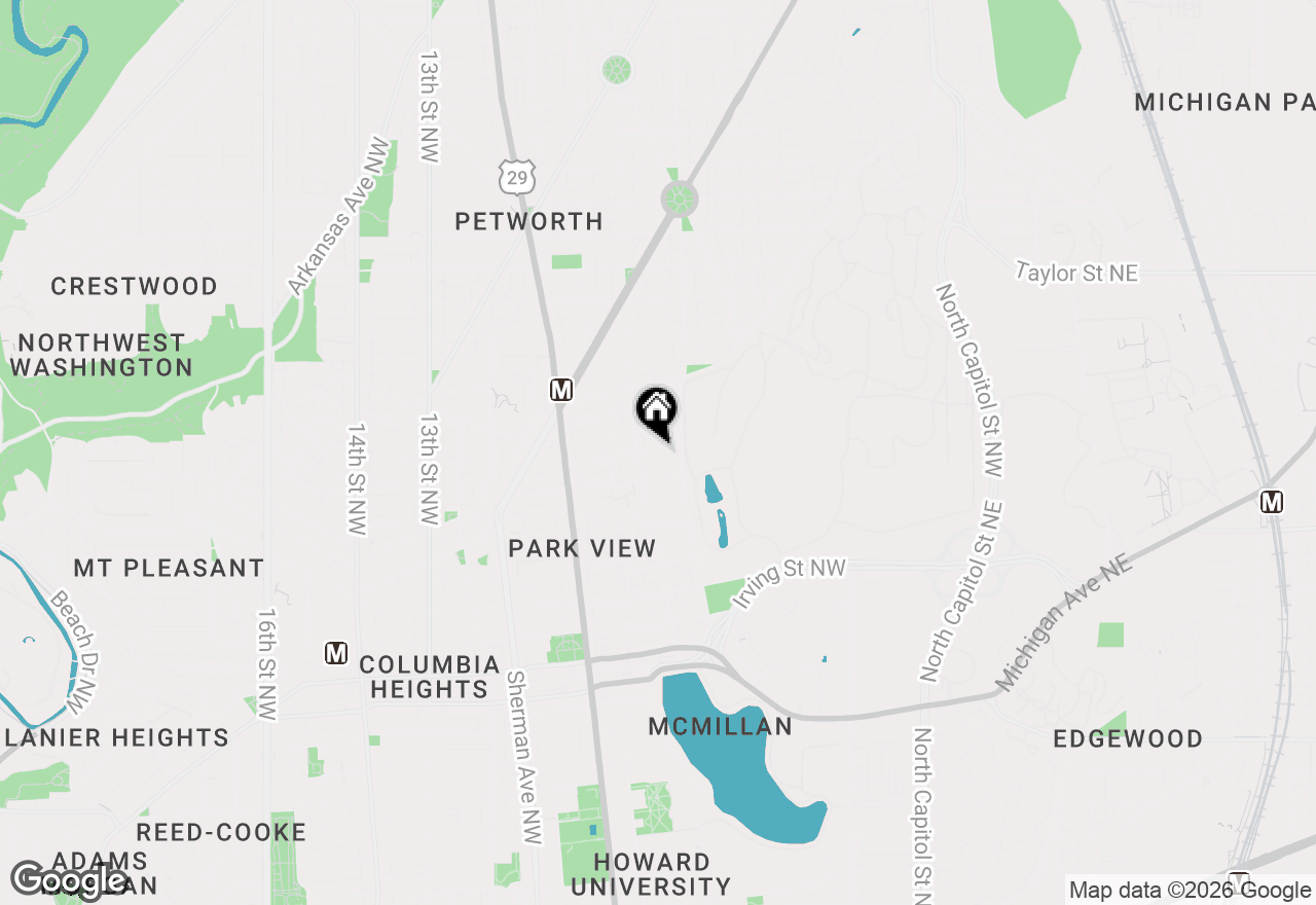 Map of 626 Otis Place Nw, Washington, DC 20010