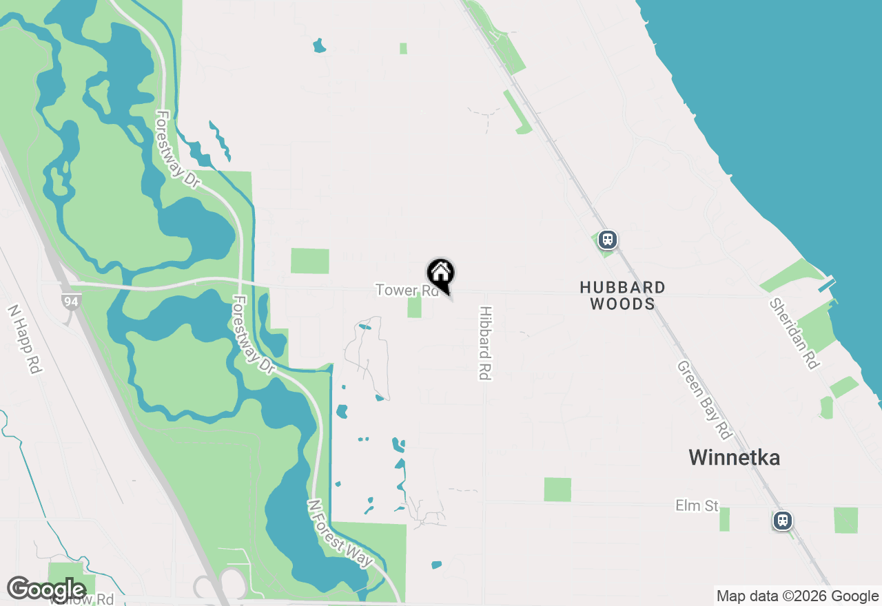 Map of 861 Bell Lane, Winnetka, IL 60093