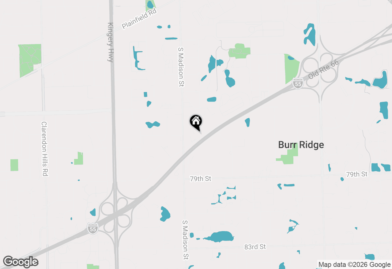 Map of 9745 Secret Forest Drive, Burr Ridge, IL 60527