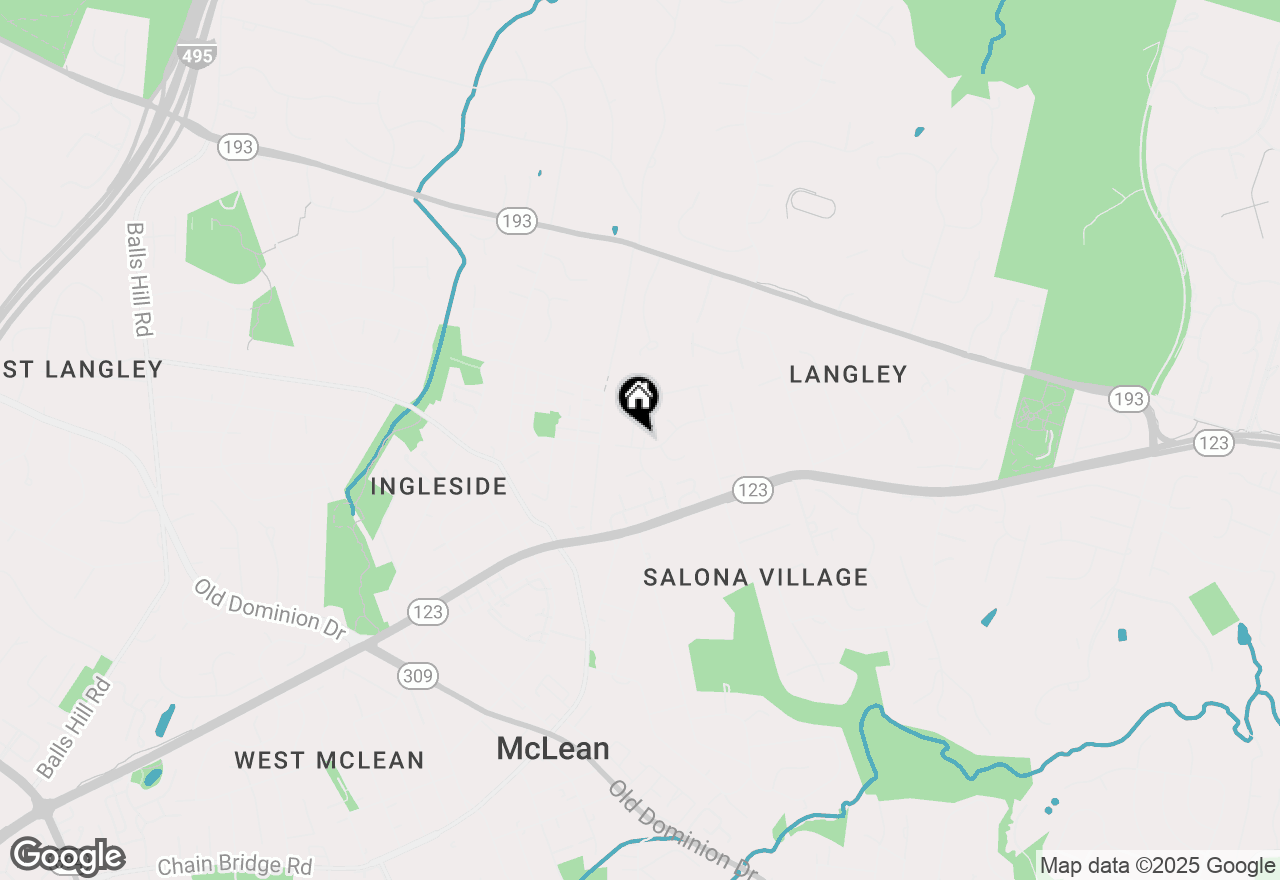 Map of 1127 Guilford Court, Mclean, VA 22101