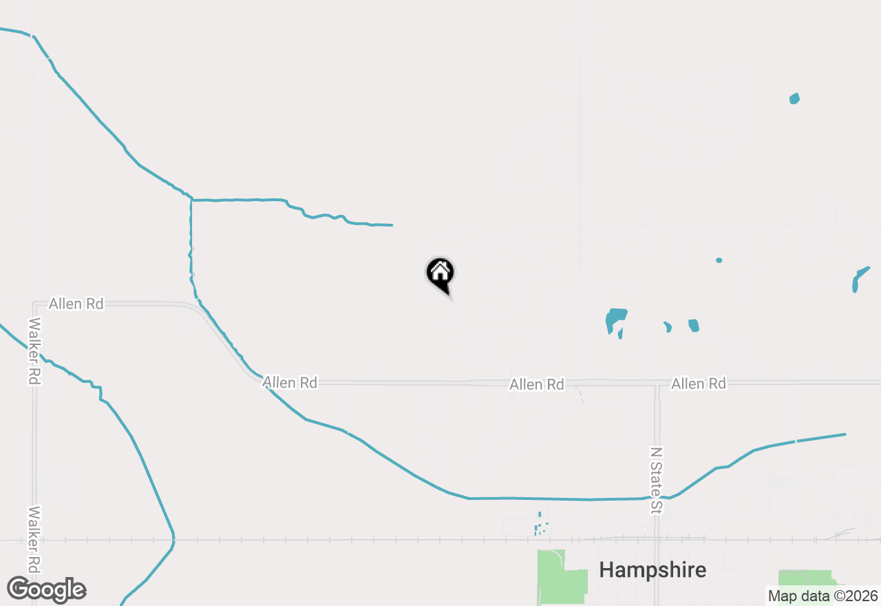 Map of 1107 Briar Glen Court, Hampshire, IL 60140