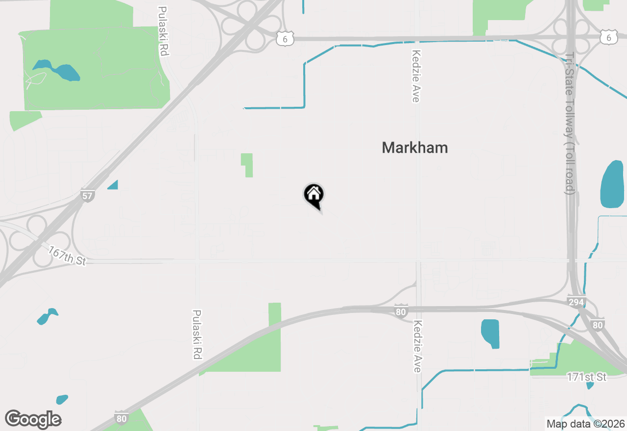Map of 16517 Plainview Drive, Markham, IL 60428