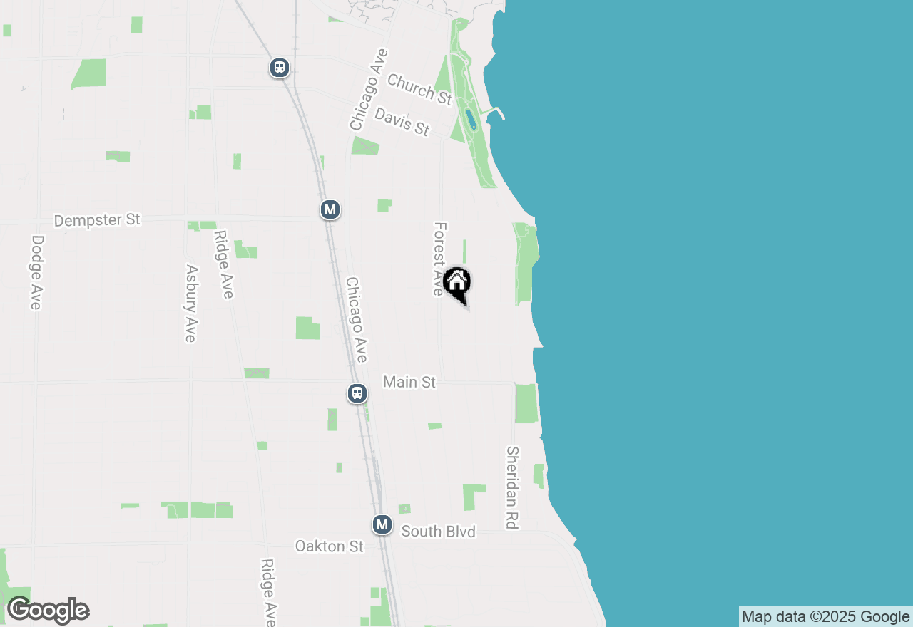 Map of 1040 Michigan Avenue, Evanston, IL 60202