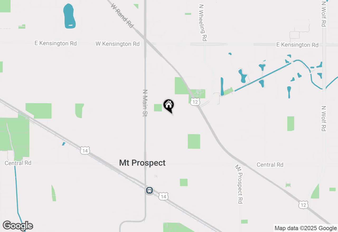 Map of 302 N Elm Street, Mount Prospect, IL 60056