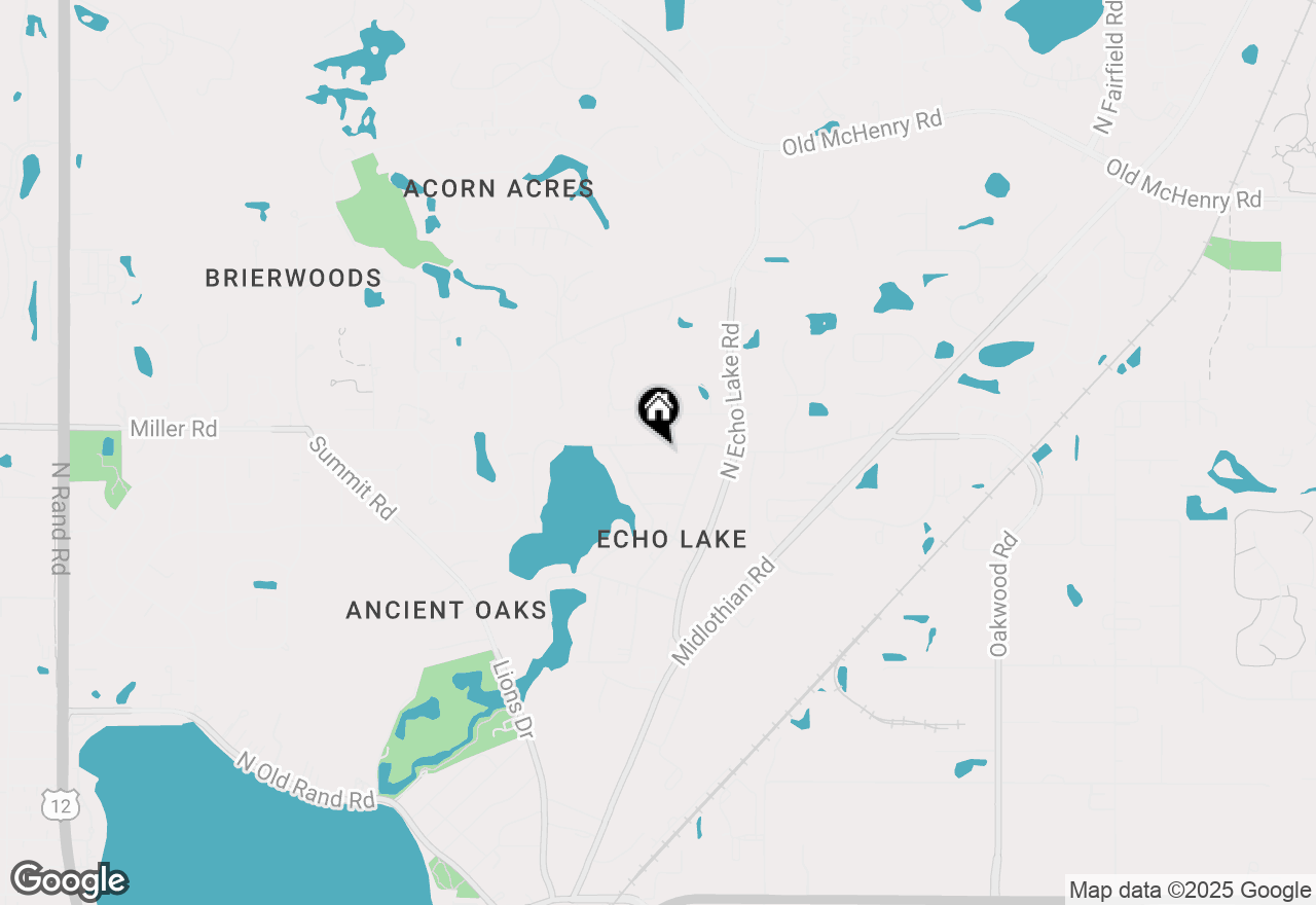 Map of 23233 W North Lakewood Lane, Lake Zurich, IL 60047