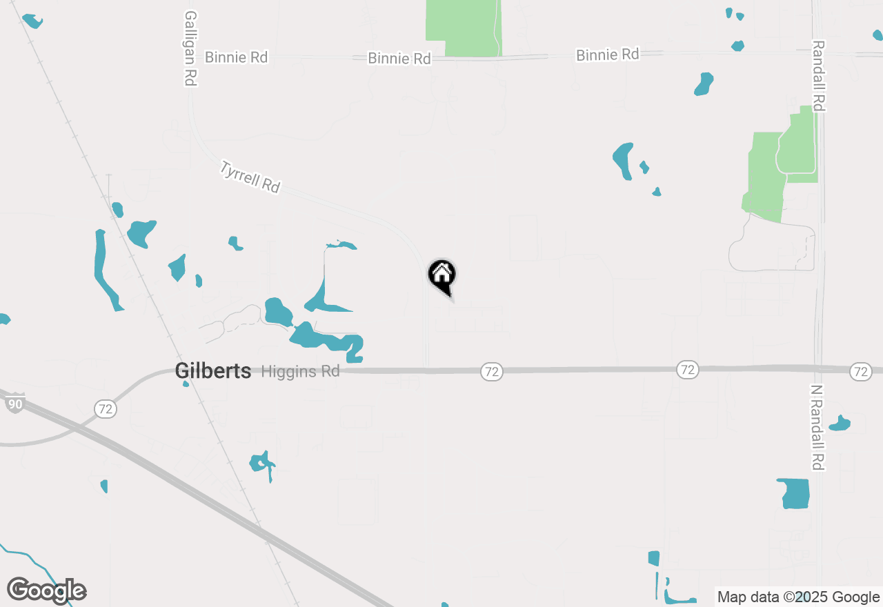 Map of 91 Valencia Parkway, Gilberts, IL 60136