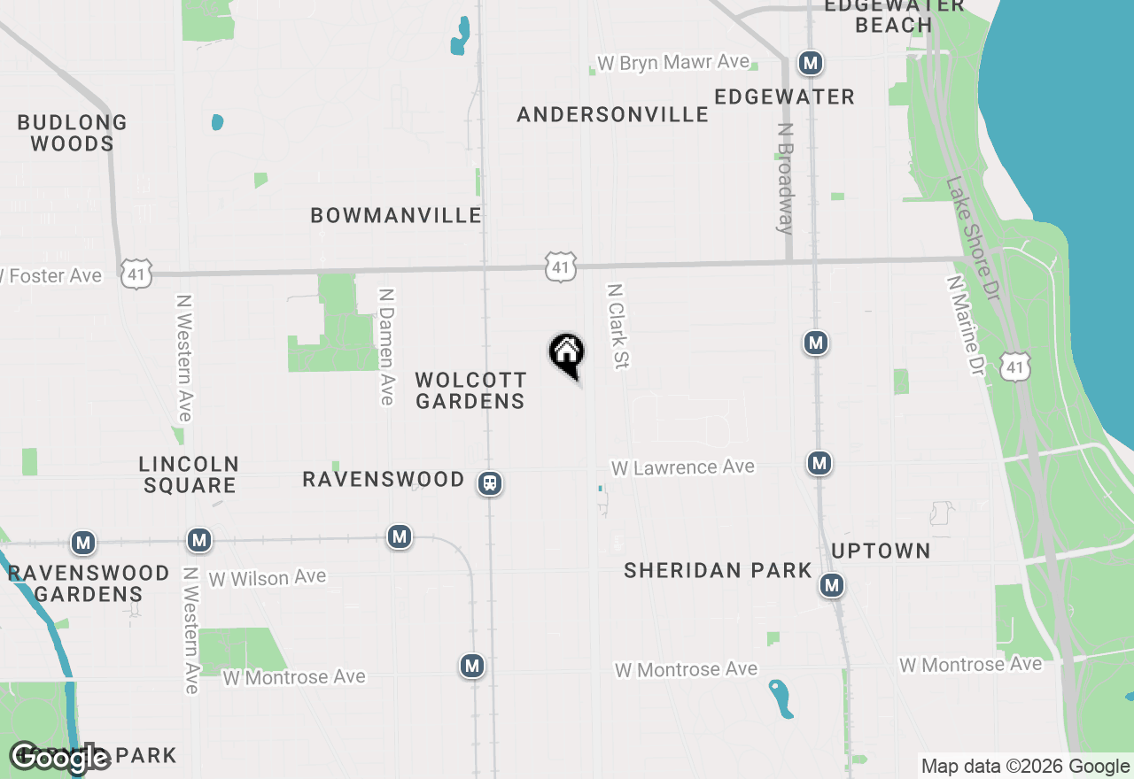 Map of (Address confidential), Chicago, Illinois 60640